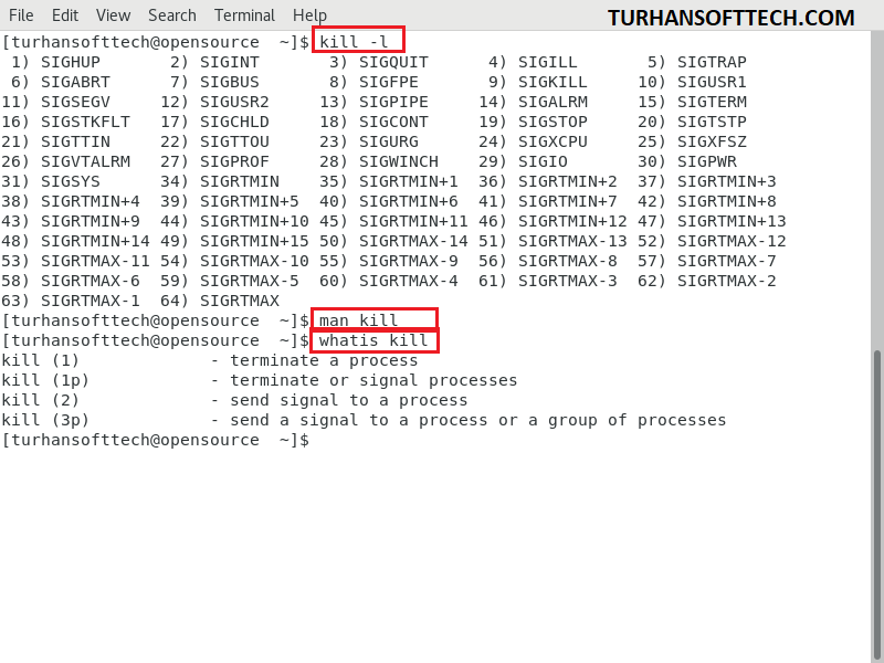 linux kill command