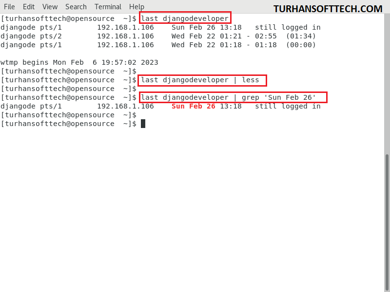 Monitor User Commands