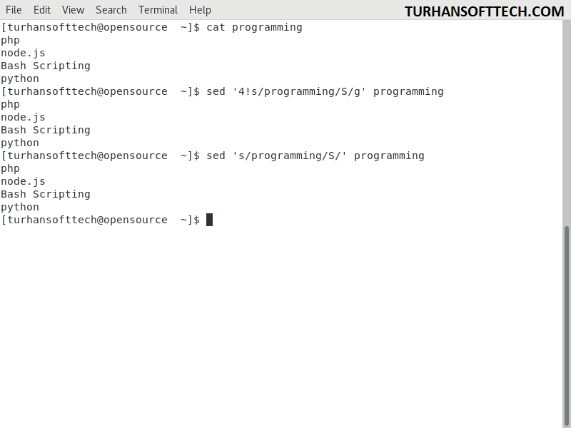 Sed Command Linux