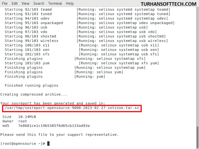 Sos Report Linux