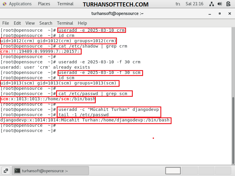 User Management Linux